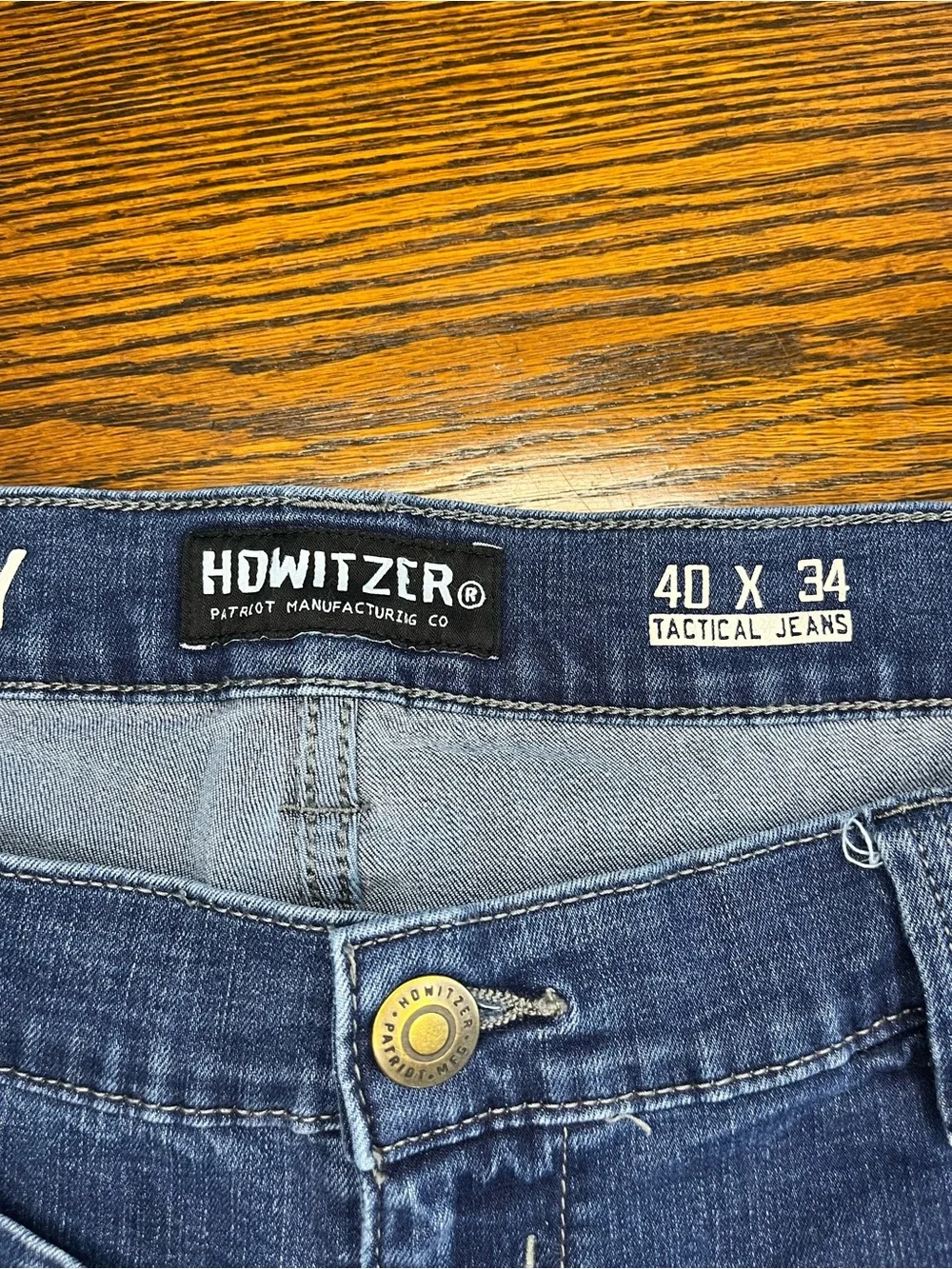 Howitzer Mens Liberty Jeans Size 40x34 Tactical Denim Relaxed Taper Stretch